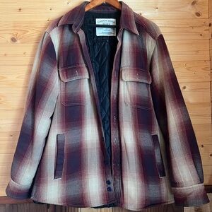 Men’s Plaid Jacket - Red and Cream